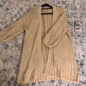 In Loom Tan Knit Cardigan Sweater Women's Size S/M